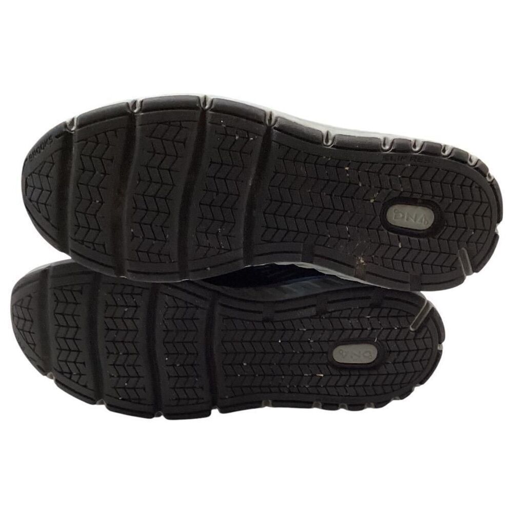 Brooks Walking Shoes Men 12 Black Gray Addiction Walker Suede Lace Up - Picture 9 of 11